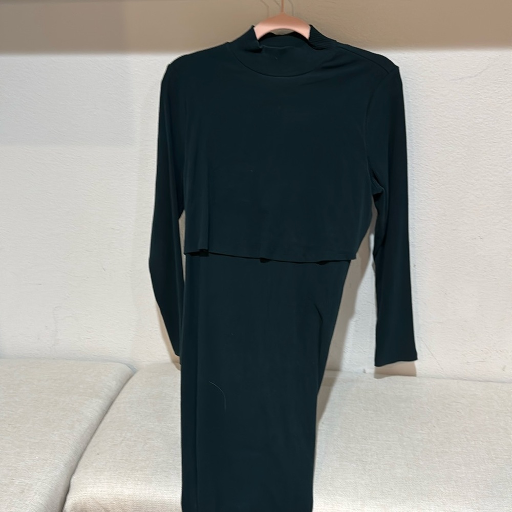 Maternity sweater dress